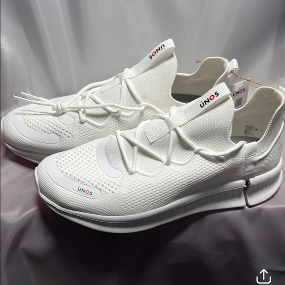 UNOS by SZ Adult Sneakers - White M 8.0-9.0/W 9.5-10.5: Lace up, Breathable - Picture 8 of 8